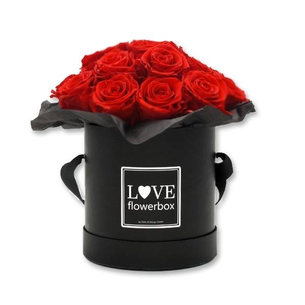 Flowerbox Bouquet | Medium | Rosen Vibrant Red (Rot)