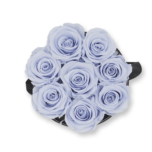 Rosenbox Infinity Rosen lavendel | Flowerbox | Blumenbox | M Modern black