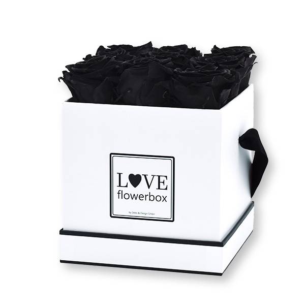 Flowerbox Modern | Medium | Rosen Black (Schwarz)