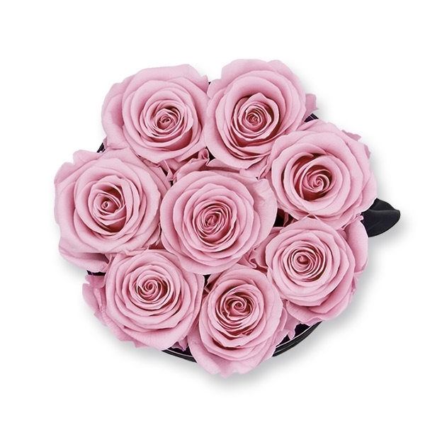 Rosenbox Infinity Rosen alt rosa | Flowerbox | Blumenbox | M Modern black
