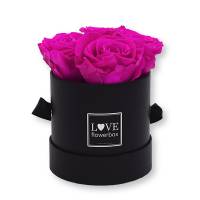 Deluxe WEISS Big Rosenbox 32cm Blumenbox Flowerbox GRAVUR Valentinstag Geschenk 