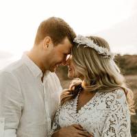 Trockenblumen Kopfkranz Braut | Trauzeugin | Hochzeit | Weisse Eleganz | weiss | Ruskus, Pampas, Lagurus