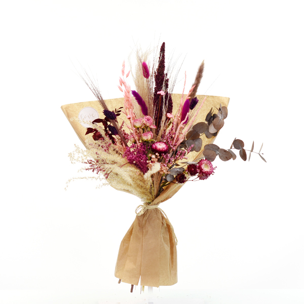 Trockenblumenstrauß Beerenzauber M | rosa-pink-beere