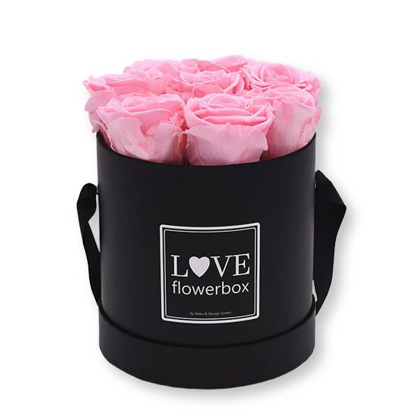 Flowerbox_rosenbox_blumenbox_rund_Medium_schwarz_Infinity_Rosen_bridalpink_rosa.jpg