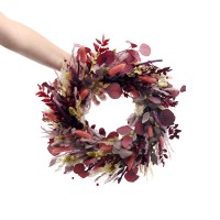 Trockenblumen Kranz | Winterzauber | Türkranz | Wandkranz | Tischkranz | 35cm | natur-bordeaux-beere Trockenblumen Kranz | Winterzauber | Türkranz | Wandkranz | Tischkranz | 35cm | natur-bordeaux-beere