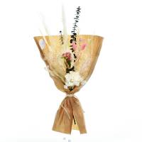 Trockenblumenstrauß Seelenbalsam S | Pampasgras, Palmspear, Eukalyptus | Trockenblumen weiss-rosa-pink-grün