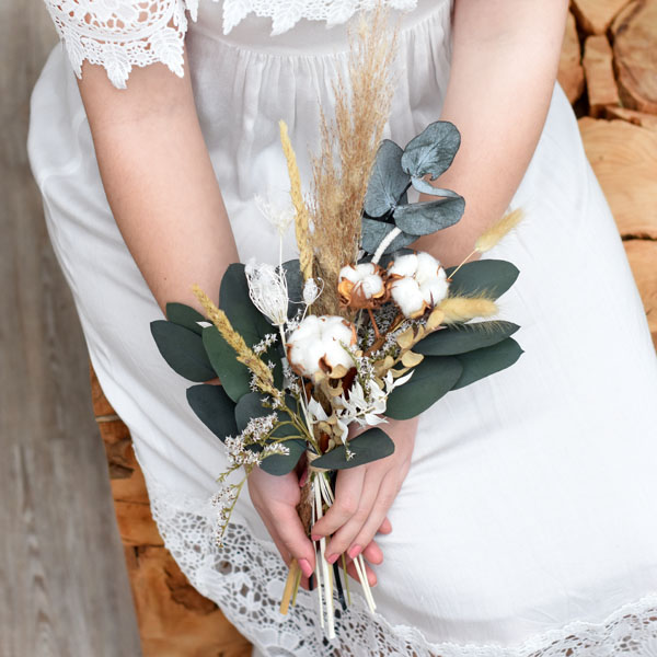 Trockenblumenstrauß Trauzeugin | Hochzeit | Natur Pur