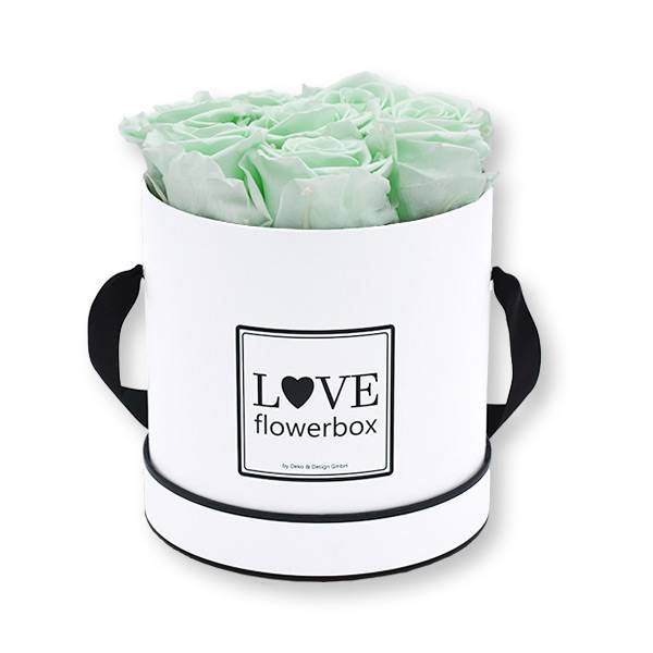 Flowerbox_rosenbox_blumenbox_rund_Medium_weiss_Infinity_Rosen_mintygreen_mint.jpg