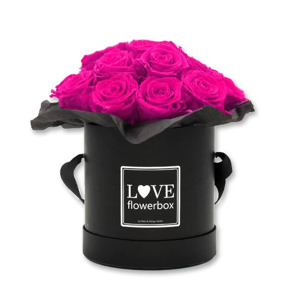 Flowerbox Bouquet | Medium | Rosen Hot Pink (Pink)
