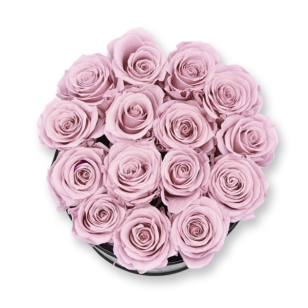 Rosenbox Infinity Rosen alt rosa | Flowerbox | Blumenbox | L Modern black