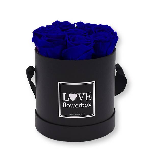Flowerbox_rosenbox_blumenbox_rund_Medium_schwarz_Infinity_Rosen_DarkBlue_dunkelblau.jpg
