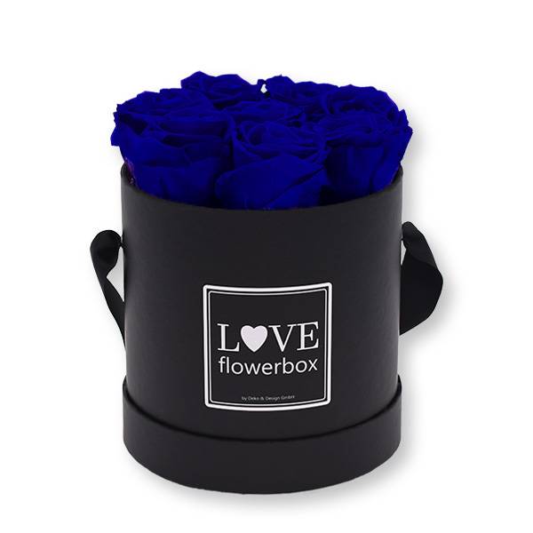 Flowerbox_rosenbox_blumenbox_rund_Medium_schwarz_Infinity_Rosen_DarkBlue_dunkelblau.jpg