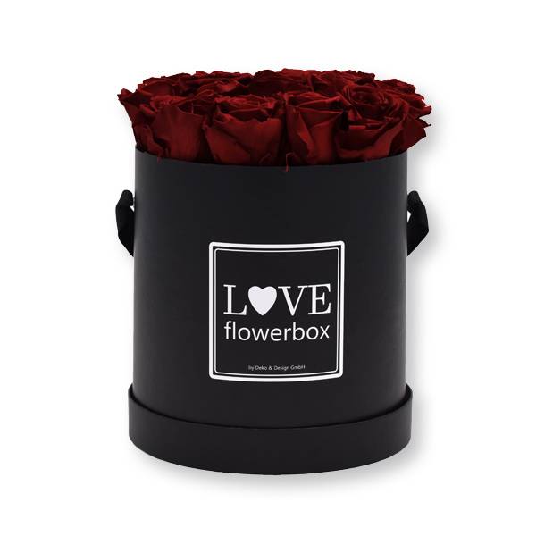 Flowerbox Modern | Large | Rosen Burgundy (Bordeaux)