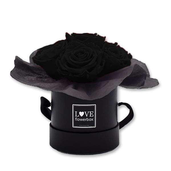 Flowerbox Bouquet | Small | Rosen Black (Schwarz)