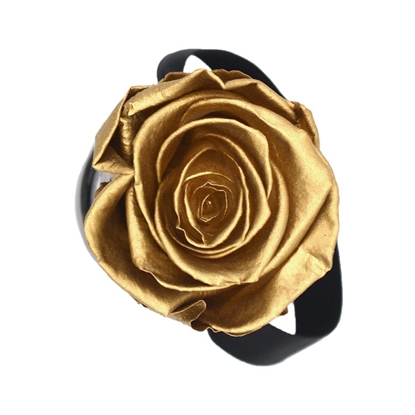 Rosenbox Infinity Rosen gold | Flowerbox | Blumenbox | XS Modern black