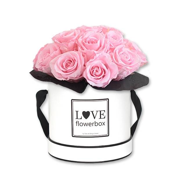 Flowerbox Bouquet | Medium | Rosen Bridal Pink (Hellrosa)