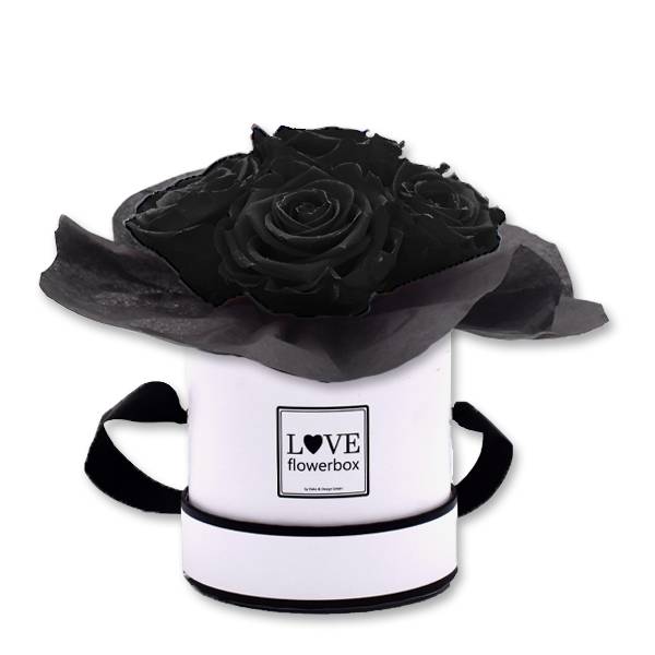 Flowerbox Bouquet | Small | Rosen Black (Schwarz)