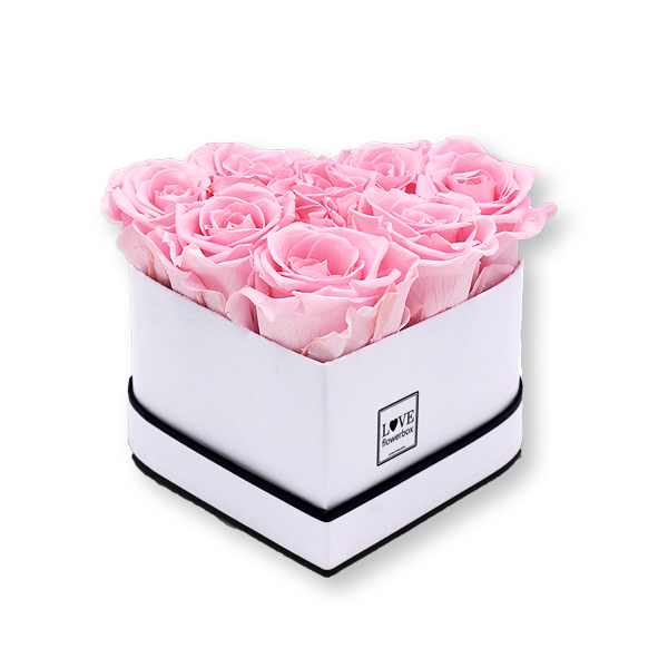 Infinity Rosenherz Zur Silberhochzeit – 3 Konservierte Silberrosen In Herzbox, Haltbar 3 Jahre, Perfektes Geschenk Für 25. Jubiläum