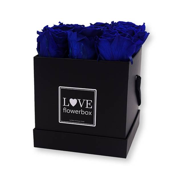Flowerbox Modern | Medium | Rosen Dark Blue (Dunkelblau)