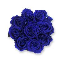 Flowerbox_rosenbox_blumenbox_rund_Medium_schwarz_Infinity_Rosen_DarkBlue_dunkelblau.jpg