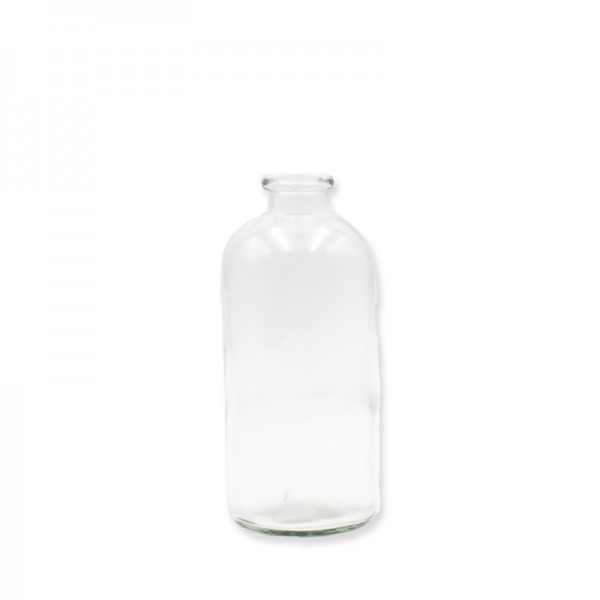 Vase Flasche Zylinder | Glas klar | 25cm