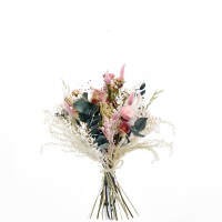 Trockenblumenstrauß Traummoment M rund | rosa-natur-weiss-gruen-pink Trockenblumenstrauß Traummoment M rund | rosa-natur-weiss-gruen-pink