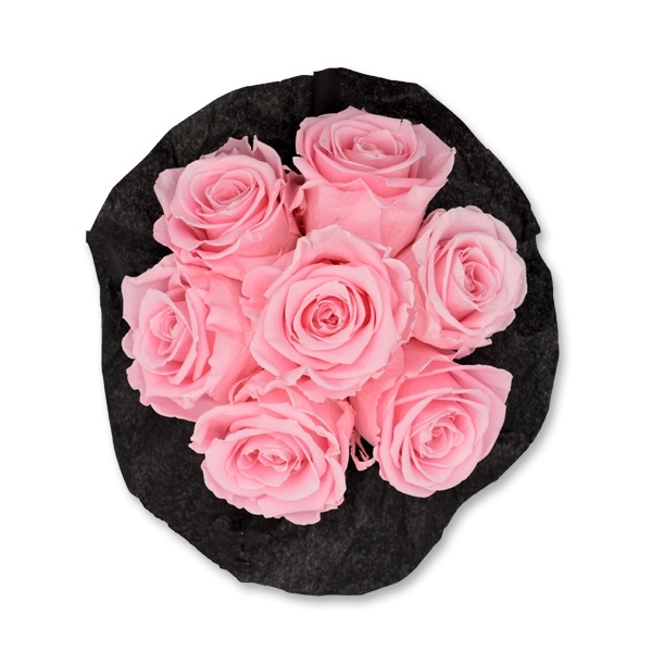 Rosenbox Infinity Rosen baby rosa | Flowerbox | Blumenbox | S Bouquet black