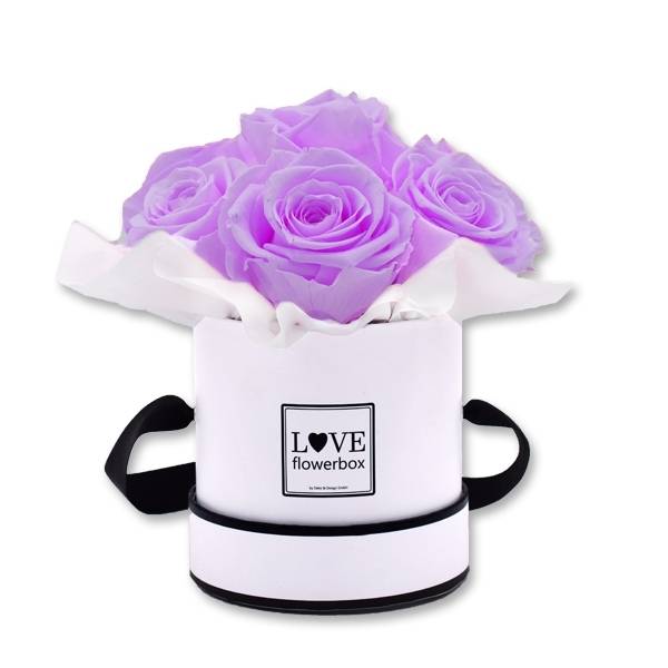 Flowerbox Bouquet | Small | Rosen Baby Lilli (Flieder)
