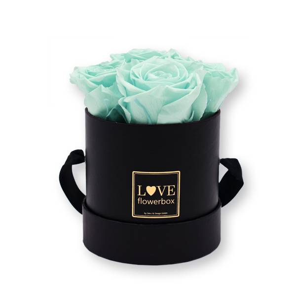 Flowerbox Modern gold | Small | Rosen Minty Green (Mint)