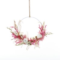 Trockenblumenkranz | Hoop | Traumfarben | gold 18 cm | Trockenblumen rosa, weiß, natur, pink Trockenblumenkranz | Hoop | Traumfarben | gold 18 cm | Trockenblumen rosa, weiß, natur, pink