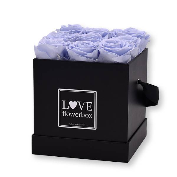 Flowerbox Modern | Medium | Rosen Cool Lavender (Eisblau)