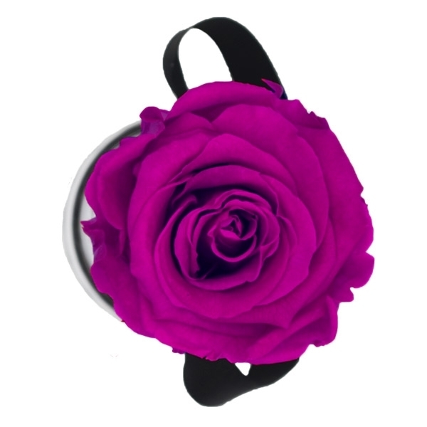 Rosenbox Infinity Rosen lila | Flowerbox | Blumenbox | XS Modern white