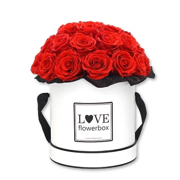 Flowerbox Bouquet | Large | Rosen Vibrant Red (Rot)