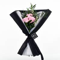 Rosenstrauß | Blumenstrauß mit 3 langstieligen Infinity Rosen | rosa Rosenstrauß | Blumenstrauß mit 3 langstieligen Infinity Rosen | rosa