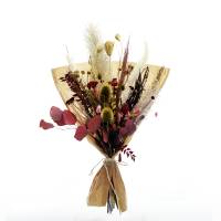 Trockenblumenstrauß Burgunder Liebe L | Trockenblumen rot-bordeaux