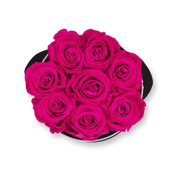 Rosenbox Infinity Rosen pink | Flowerbox | Blumenbox | M Modern white