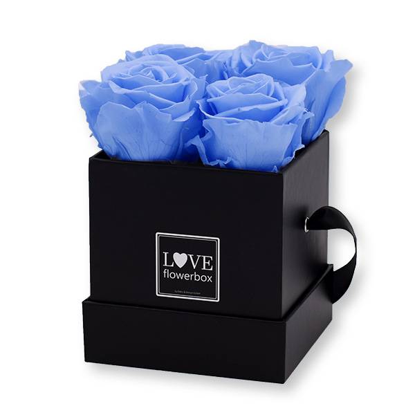 Flowerbox Modern | Small | Rosen Baby Blue (Hellblau)