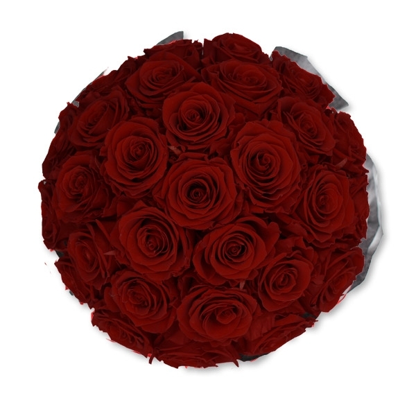 Rosenbox Infinity Rosen bordeaux | Flowerbox | Blumenbox | L Bouquet white