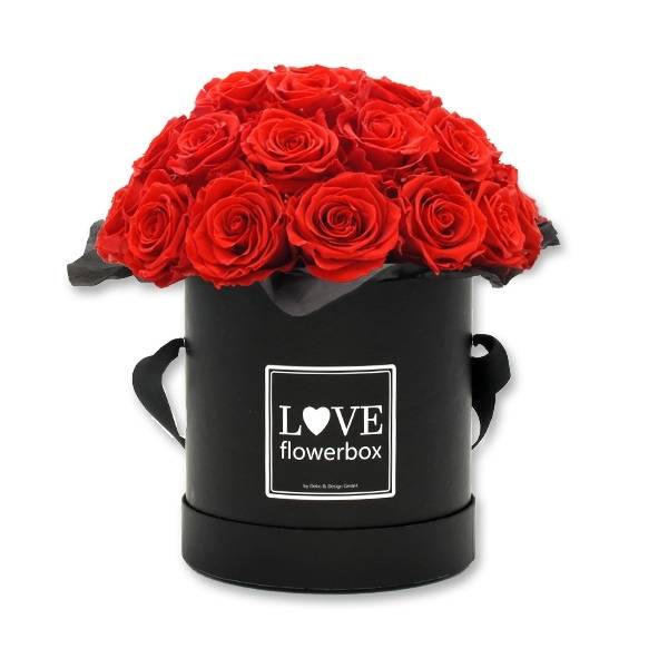 Flowerbox Bouquet | Large | Rosen Vibrant Red (Rot)