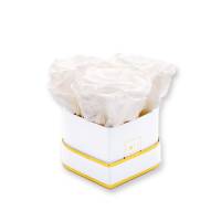 Rosenbox Herz Infinity Rosen weiss | Flowerbox Herzbox | XS white gold Rosenbox Herz Infinity Rosen weiss | Flowerbox Herzbox | XS white gold