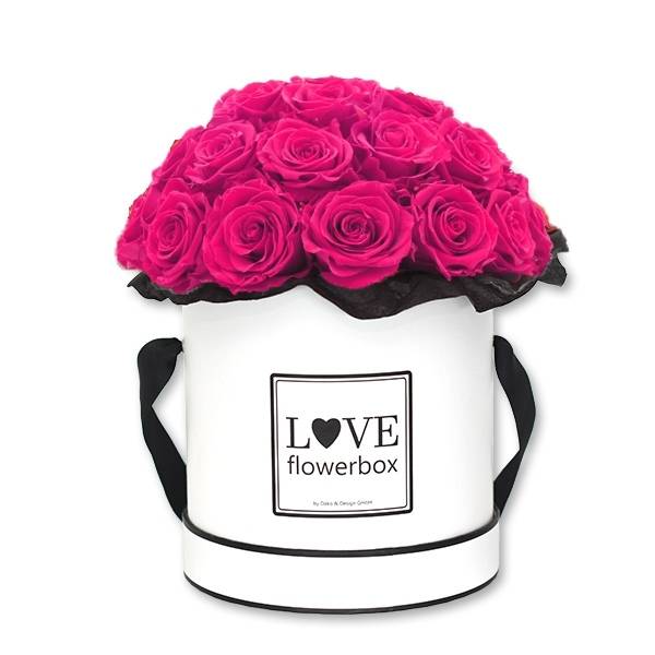 Flowerbox Bouquet | Large | Rosen Hot Pink (Pink)