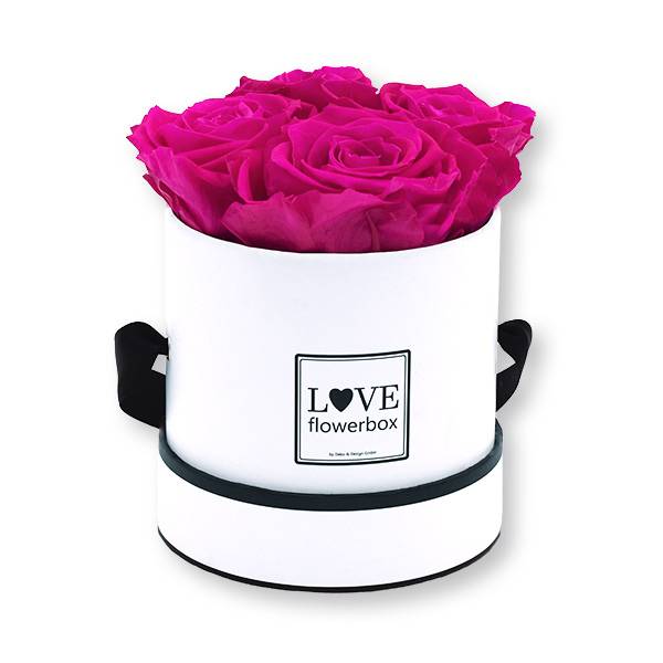 Flowerbox_rosenbox_blumenbox_rund_Small_weiss_Infinity_Rosen_hotpink_pink.jpg